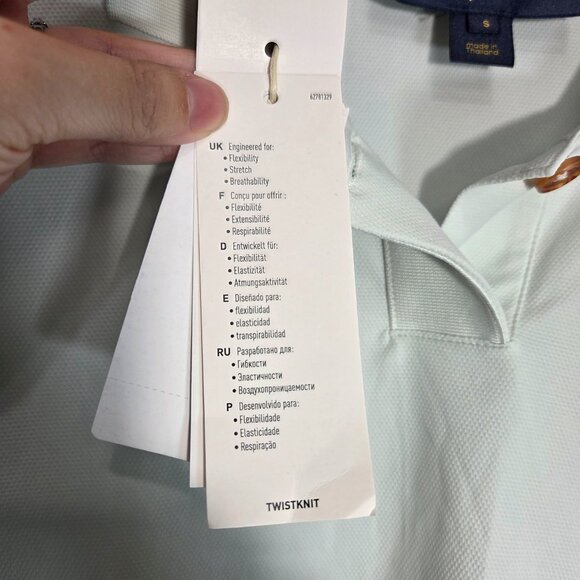 NWT adidas x Malbon Golf Polo Shirt in Crystal Jade - Picture 8 of 10